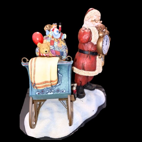 Lang Wise Christmas Collectibles Sherri Buck Baldwin Time For Santa Figurine - Picture 3 of 7